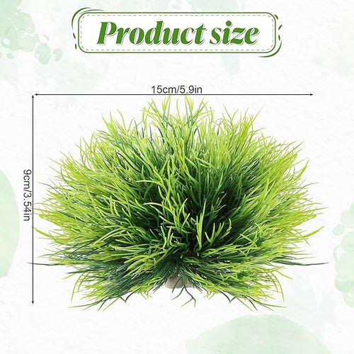 2pcs Aquarium Plants Decorations Artificial Fish Tank Plants Plastic Fish Tank Accessories Green Natural Style Aquarium Plants