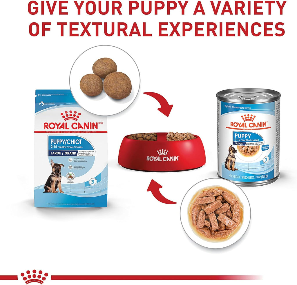 Royal Canin Size Health Nutrition Large Puppy Dry Dog Food, 40 lb Bag | Tailored Nutrition for Large Breed Puppies, Supports Healthy Growth, Enriched With Antioxidants, 40 lb Resealable Bag
