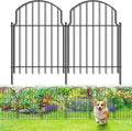 25Pcs Decorative Garden Fence, 20in(H)/27ft(L) Rustproof Metal Fences Animal Barrier Outdoor for Yard, Flower Bed Edging Ornamental Border Panel for Dogs, Rabbits, Dig Defence, Garden Decor, Patio
