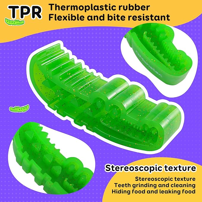 A refillable chew Toy for Small, Medium, and Large Dogs. A Three-in-one Indestructible chew Toy for Frozen Yogurt, Teething, and nibbling. Updated with a grooved Design.(Small)