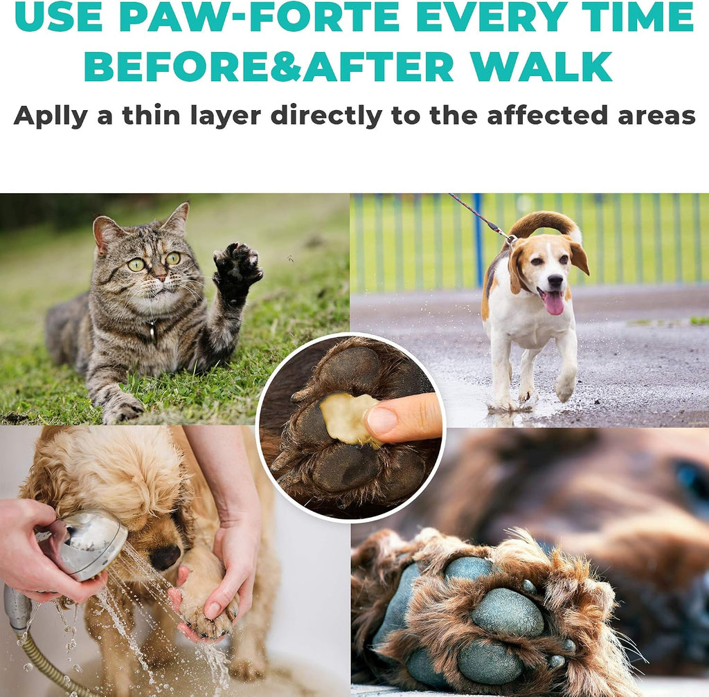 PAW Balm | Dog Paw Protector from Hot Pavement, Dirt, Salt, Ice and Snow | Soother and Moisturizer for Cracked Dog Paw Pads | Natural Wax Based, Lick Safe 3 oz