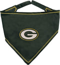 Pets First NFL Green Bay Packers TIE Bandana, Large/X-Large. Dog Bandana Scarf Bib for Pet Cat Dog. The Ultimate Game-Day, Party Bandana