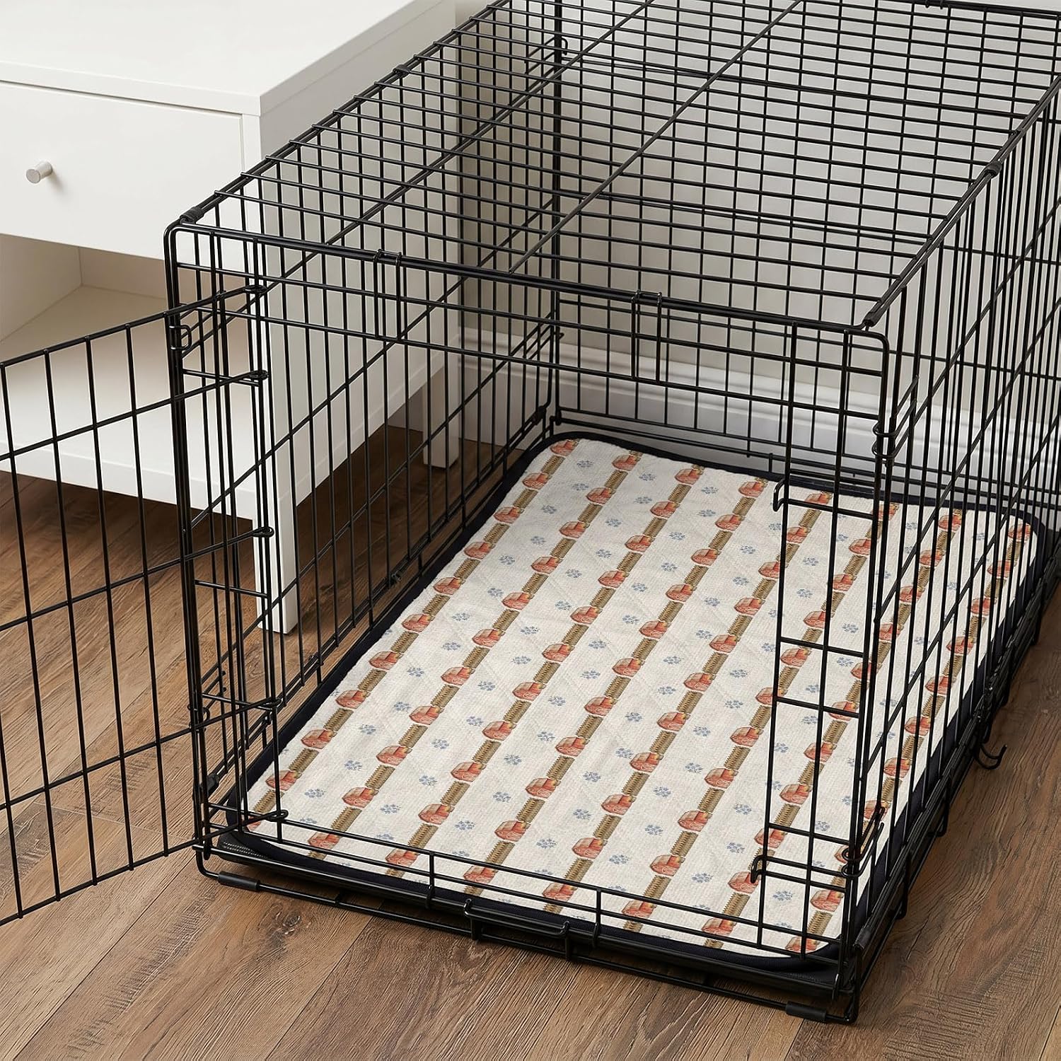 Autumn Farmhouse Barn Fence Washable Pee Pads for Dogs Cats,36"x24" Absorbent Waterproof Pet Training Mats Rustic Fall Retro Linen Non-Slip Reusable Puppy Pad for Crate Bed