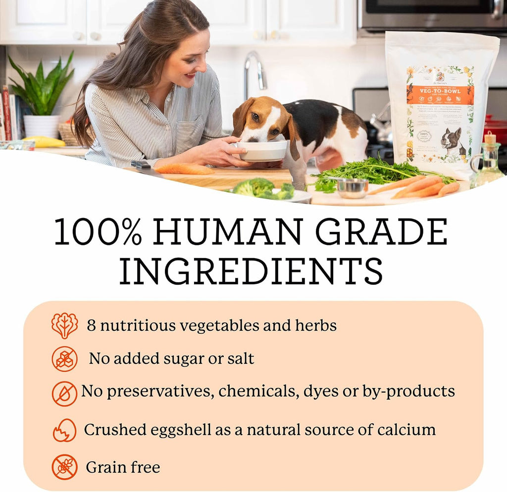 Dr. Harvey's Veg-to-Bowl Fine Ground Base Mix for Small Dogs (3 lb) | Human Grade Dehydrated Base Mix - Grain Free Holistic Mix
