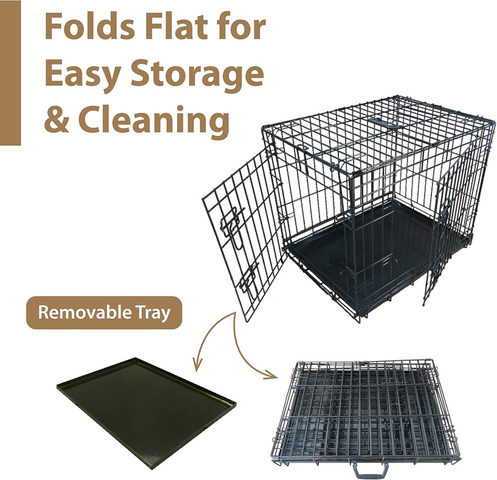 Ellie-Bo Black Standard Small 24 inch Dog Cage