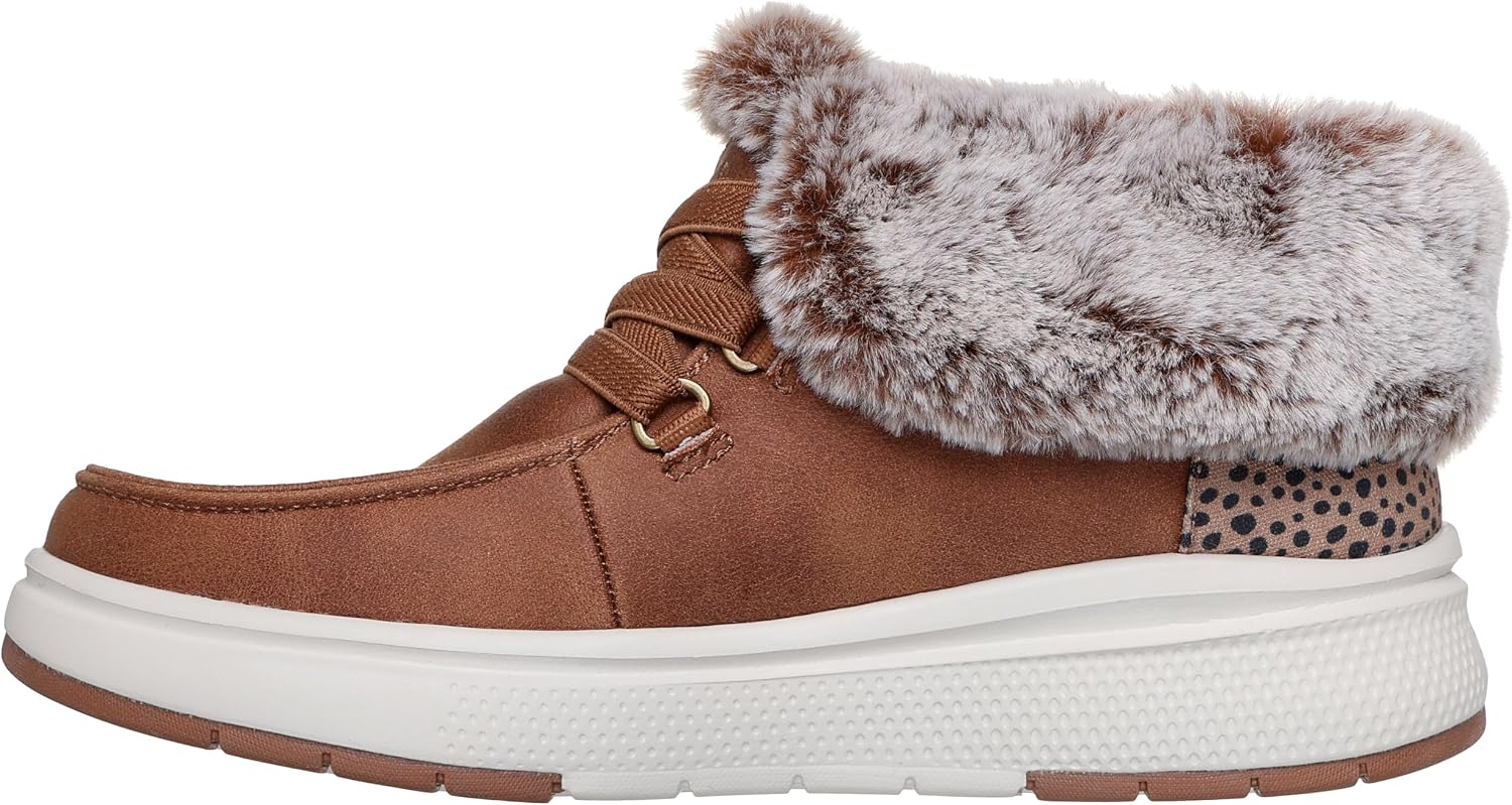 Skechers Women's Hands Free Slip-ins Skip Cute Wave - Fur Fancies | Casual bootie, Slip-ins, Faux fur lining, Skechers Memory Foam footbed, Crafted with 100% vegan materials