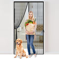 Fiberglass Magnetic Screen Door Fit Door Size 38 x 82 in- Heavy Duty Fiberglass Screen Door Mesh for Interior Door, Patio and Sliding Doors - Door Screen Magnetic Closure Let Fresh Air in