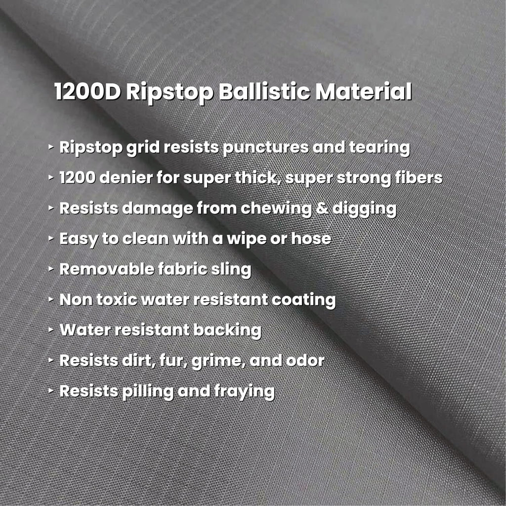 K9 Ballistics Chew Proof Armored Padded Dog Crate Bed, L, Blue Quartz | Virtually Indestructible Pad for Aggressive & Anxious Chewers, Comes Preassembled, 41" x 27" Size Fits 42" Wire Crates