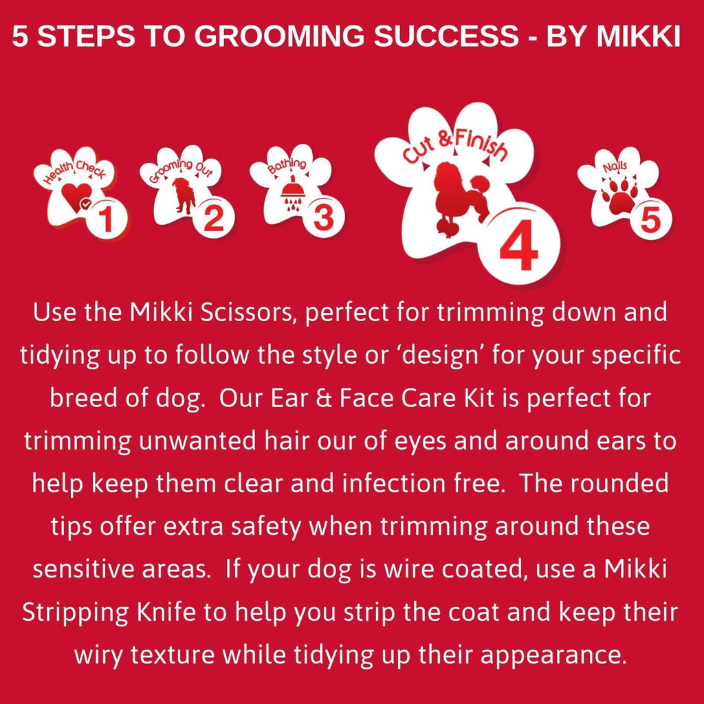 Mikki Dog, Puppy Grooming Stripping Knife - Hand Stripping Blade Tool for Coarse Hair Coats,Blue