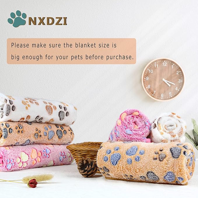 Dog Blankets for Medium Large Dogs, 3 Pack Pet Blanket Washable 41" x 31", Fuzzy Soft Puppy Throw Cover for Kennel Crate Bed