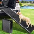 67''L x 17''W Dog Ramp for Car, Folding Portable Pet Stair Ramp with Non-Slip Rug Surface, Extra Wide Dog Steps for Medium & Large Dogs Up to 250LBS Enter a Car, SUV & Truck