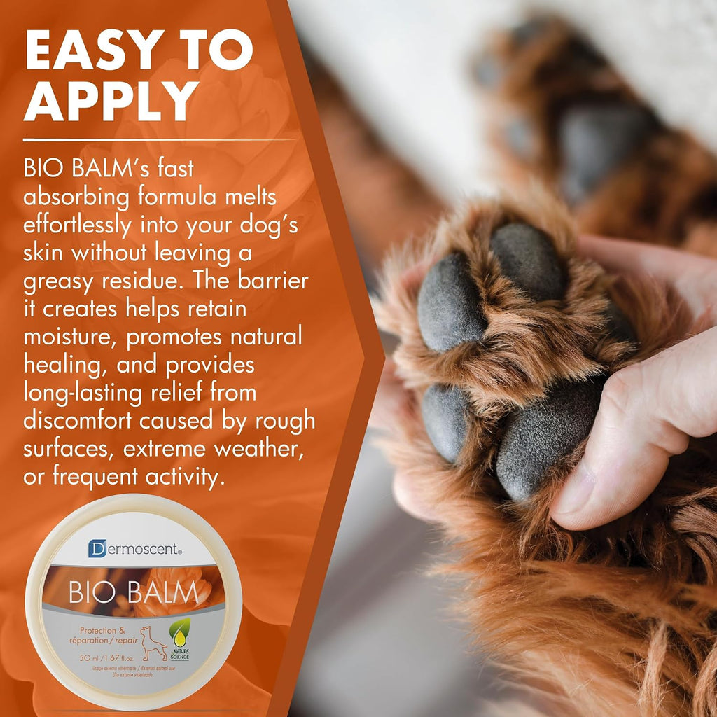 Dermoscent | Bio Balm | Natural, Organic, Healing Dog Paw Balm | Skin & Paw Soother For Dogs With Dry, Cracked, & Rough Paws | Veterinarian-Approved Paw Pad Moisturizer & Protector