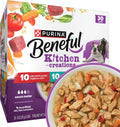 Purina Beneful Kitchen Creations Wet Dog Food Variety Pack, (30) 3 oz Cans | Real beef, chicken or lamb with vegetables, grains, and pasta, bite-sized tender chunks in a savory sauce