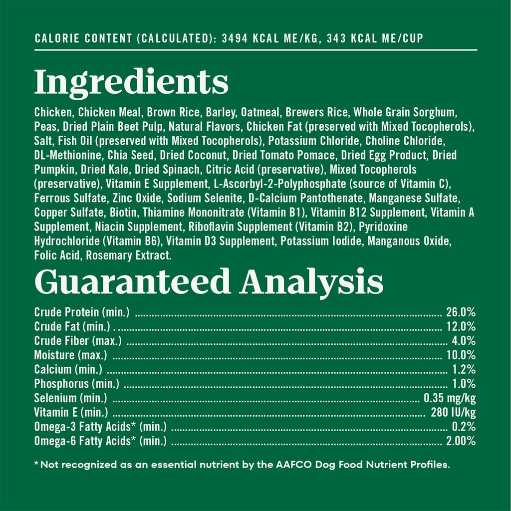 Nutro Natural Choice Senior Dry Dog Food, Chicken & Brown Rice, 13 lb | Non-GMO, Real chicken #1 ingredient, no corn, wheat, soy, supports bones, digestion & immunity, dental health & skin/coat