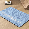 Pet Feeding Mat-Absorbent Dog Mat for Food and Water Bowl-No Stains Quick Dry Water Dispenser Mat-Dog Accessories Pet Supplies-Bowl for Messy Drinkers（Bone,12"x19"