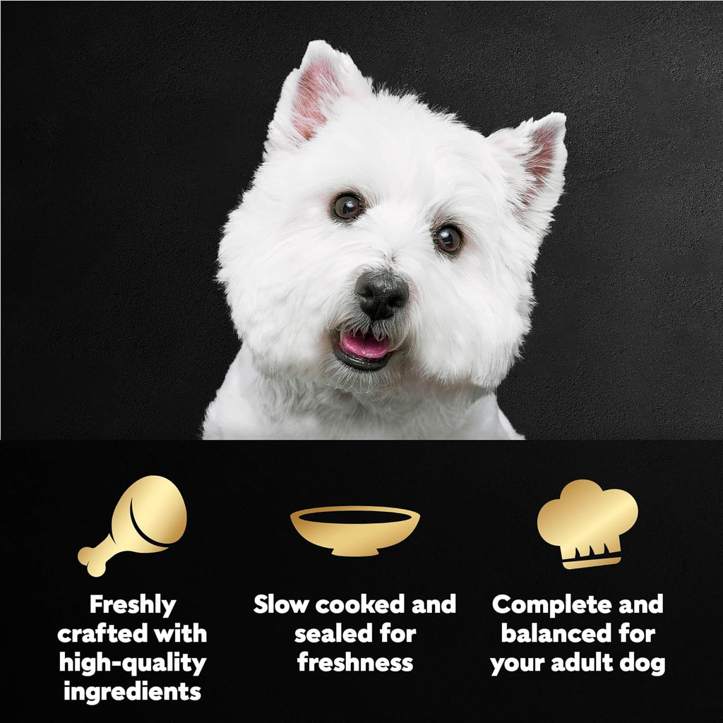 Cesar Mini-Pouch Wet Dog Food, Filet Variety Pack, 1.76 oz, 40 Count | 3 flavors: Rotisserie Chicken, Filet Mignon, Wood-Grilled Chicken, real chicken or beef, easy peel-and-serve, protein-packed