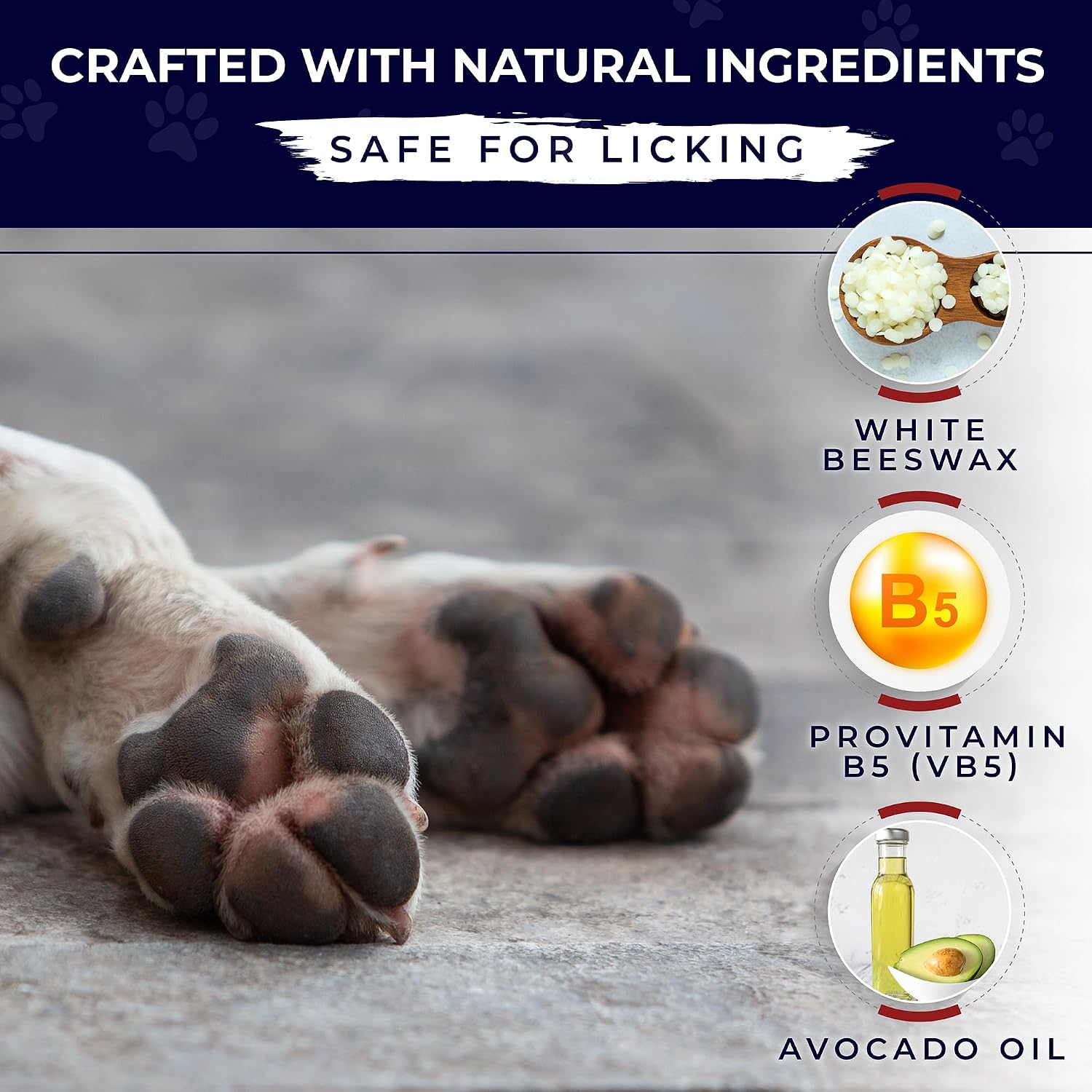Dog Paw Pad Balm - 3-in-1 Lick Safe Soother & Moisturizer& Lotion for Dog Paws Nose, Elbow, Snout - Natural, Quick-Drying, Non-Sticky - All-Weather Cat Paw Balm Cream- 3.5 Oz/100Gram | 3-in-1 Lick Safe Soother & Moisturizer& Lotion for Dog Paws Nose