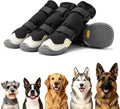 Enjoying Winter Dog Boots, Anti-Slip Long Legged Dog Booties Large Breed, Pet Shoes for Outdoor Snowy Rainy Day Paw Protection, Warm Doggy Walking Boots, Reflective Magic Straps, Adjustable, #8