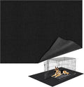Wibeelee 46" X 60" X 0.23'' Mat for Under Dog Crate Waterproof Non-Slip Kennel Mat to Protect Floors Extra Large Absorbs Urine Reusable Dog Playpen Mat