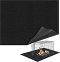 Wibeelee 32" X 50" X 0.23'' Mat for Under Dog Crate Waterproof Non-Slip Kennel Mat to Protect Floors Large Absorbs Urine Reusable Dog Playpen Mat