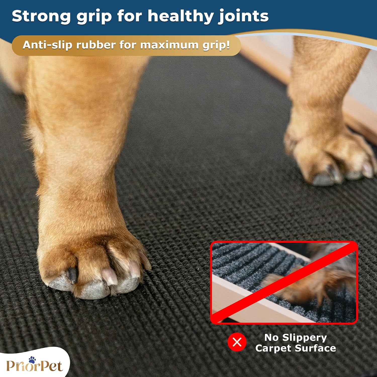 Dog Ramp for Couch – Non-Slip, Sturdy Build Foldable Wooden Dog Ramp – Supports up to 200 lbs – 7 Adjustable Heights (14"–20.5") – Enhanced Stability – Birchwood Pet Ramp for Small Dogs – Natural