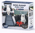 Dog Ramp for Car & Back Seat Cover Bundle – 63” Foldable Non-Slip Dog Ramp + Waterproof 57” Bench Seat Protector – Portable Pet Ramp & Car Seat Cover for SUV, Truck & Car Travel