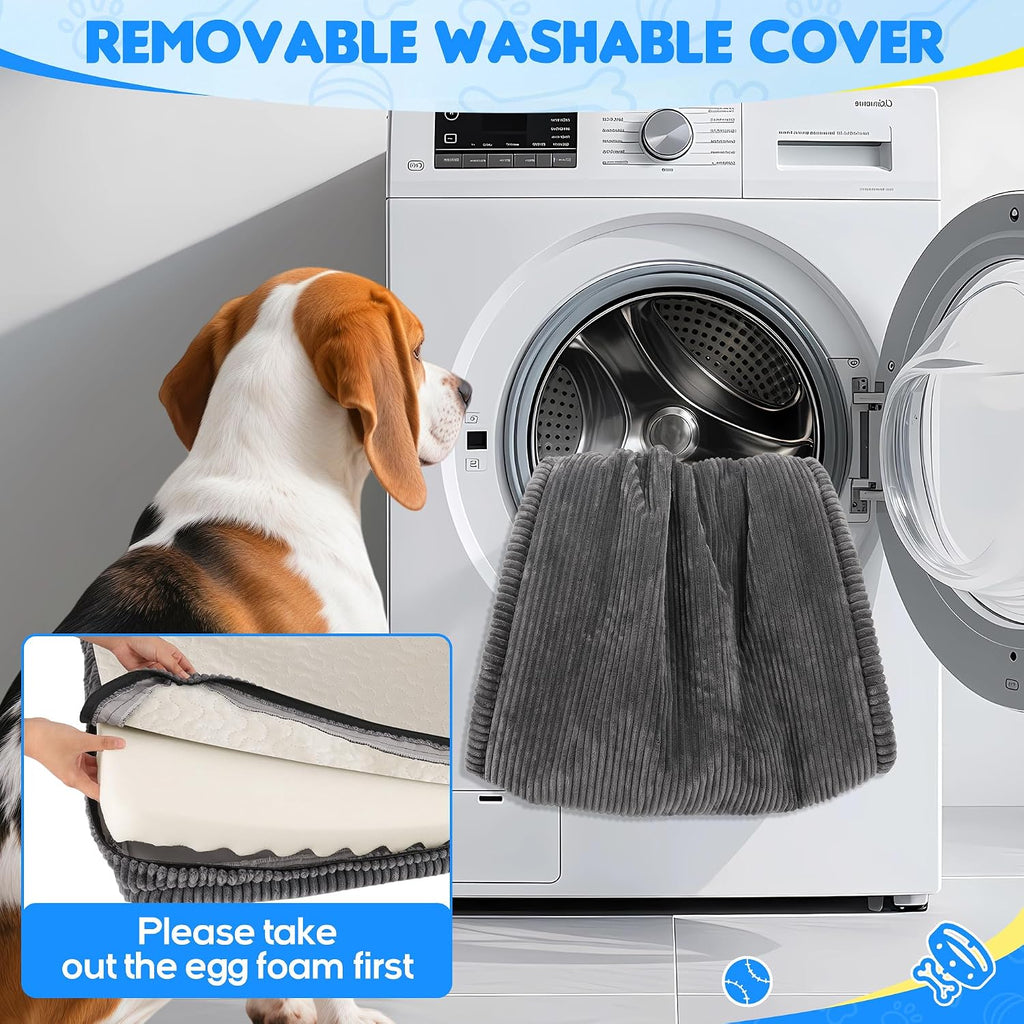 Loiion Dog Car Bed, Non-Slip Backseat Extender Pet Mat 56"x28.7"x2" | Removable, Washable Dog Bed With Waterproof Liner Protects Car Seats, Anti-Slip Travel Bed For Dogs