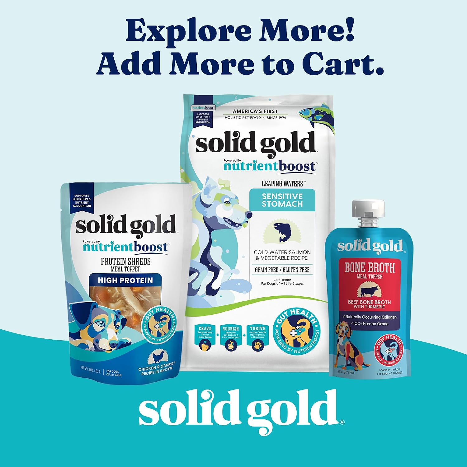 Solid Gold Air Dried Dog Food Toppers for Dry Food - Healthy Dog Treats w/Real Chicken & Superfoods - Serve as a Complete Meal, Topper or Treats - Supports Muscle Growth, Immunity & Digestion - 4oz