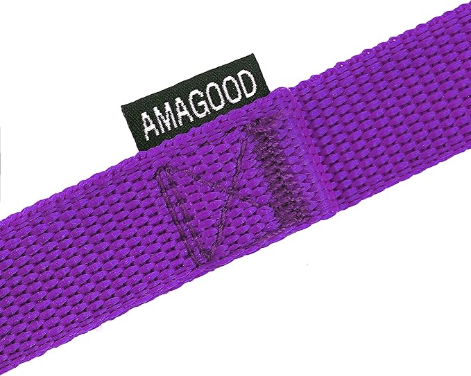 AmaGood Dog/Puppy Obedience Recall Training Long Dog Leash- 20 feet 30 feet 50 feet 15 feet Long Leash for Dogs Training,Recall,Play,Safety,Camping (Purple, 20 Foot (Pack of 1))