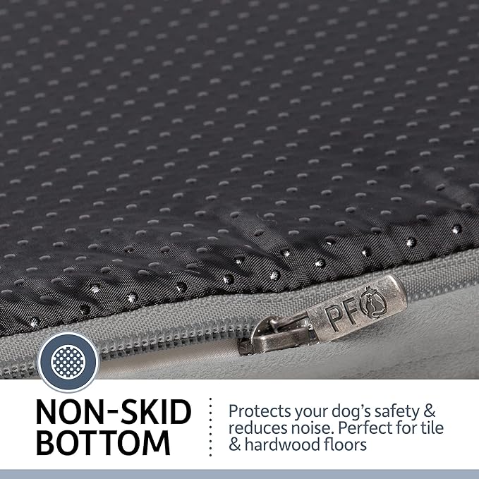 PetFusion Ultimate Dog Bed, Orthopedic Memory Foam, Multiple Sizes/Colors, Medium Firmness Pillow, Waterproof Liner, YKK Zippers, Breathable 35% Cotton Cover,1yr. Warranty, Small (25x20"), Sandstone