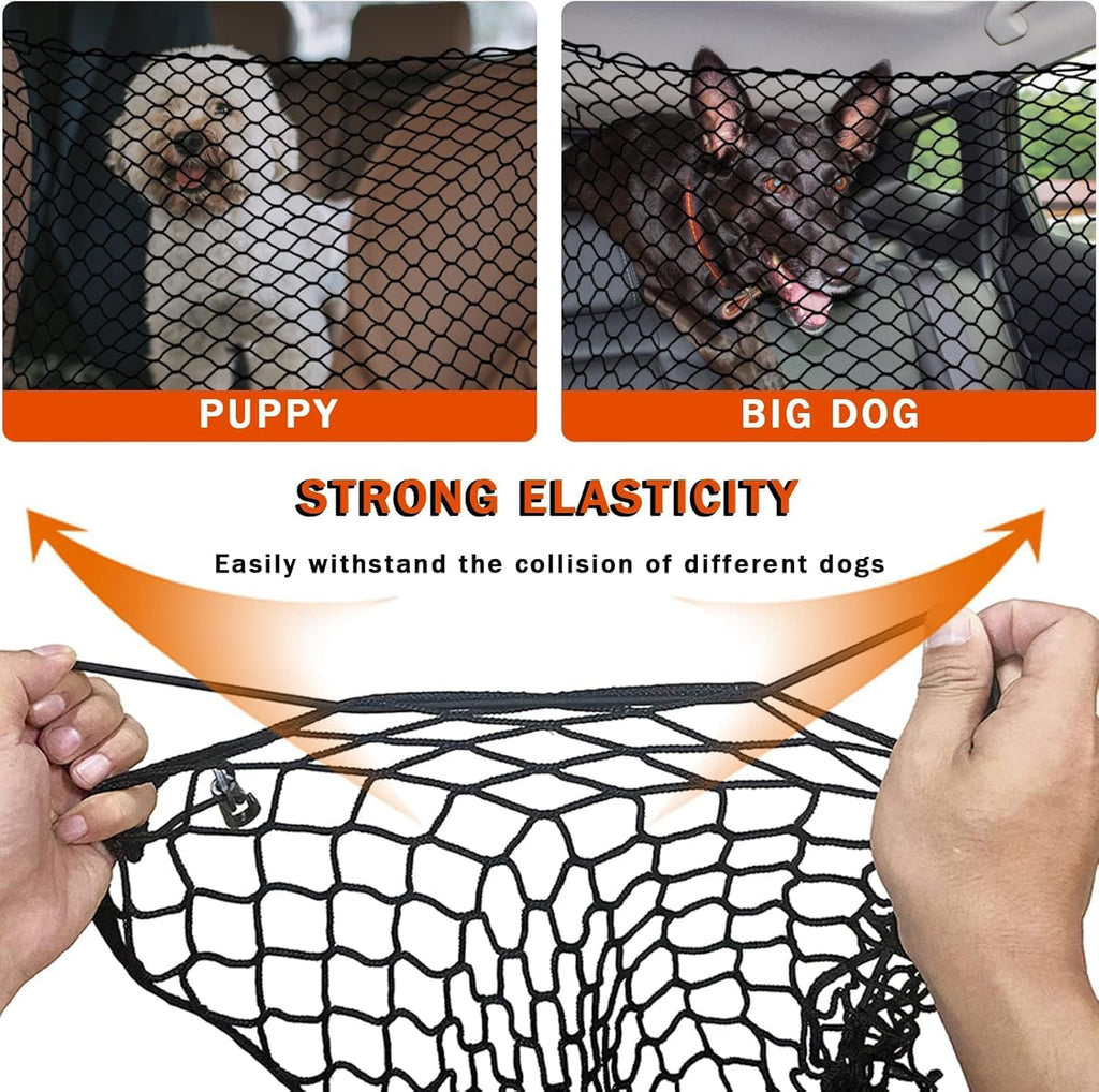 2-Layer Car Dog Barrier for Land Rover Defender 130 (L663) /2022-2026 | Double-layer mesh structure, durable.Dog Car Net Barrier Pet Barrier, Safety Divider Easy Install, Double-Layer Thickened Dur