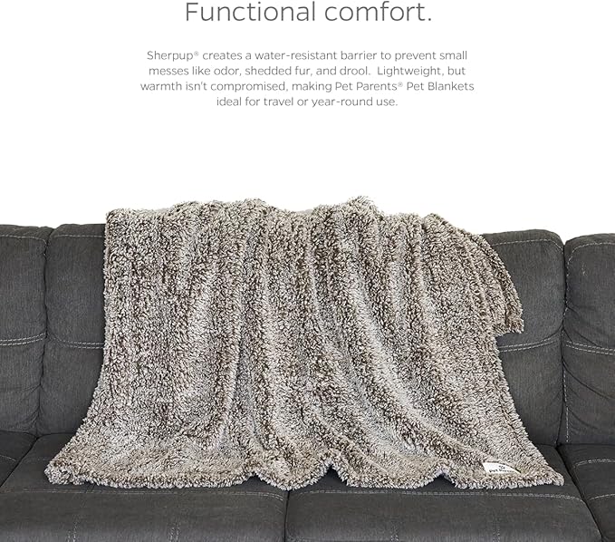 Pet Parents Premium Pet Blanket - Water Resistant Dog & Cat Blanket, Perfect for Crates, Calming, Large, Medium & Small Dogs, Puppy Size: 50x60, Color: Slate