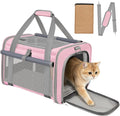 Cat Carrier Top Load, Privacy Curtains Soft Pet Travel Bag Airline Approved | Collapsible Soft-Sided Cat/Dog/Pet Carrier for Small Cats Dogs Puppy Under 16 lb, Washable Kitten Mesh Cage (16.9x10.8x10.8)