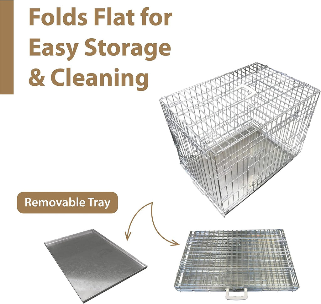 Ellie-Bo Silver Standard Large 36 inch Dog Cage