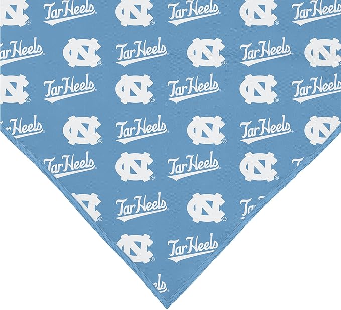 UNC Tar Heels Officially Licensed Bandana for Dogs and Cats | Fits Pets Great Gift Idea | Easy-to-Tie (Large, 28")