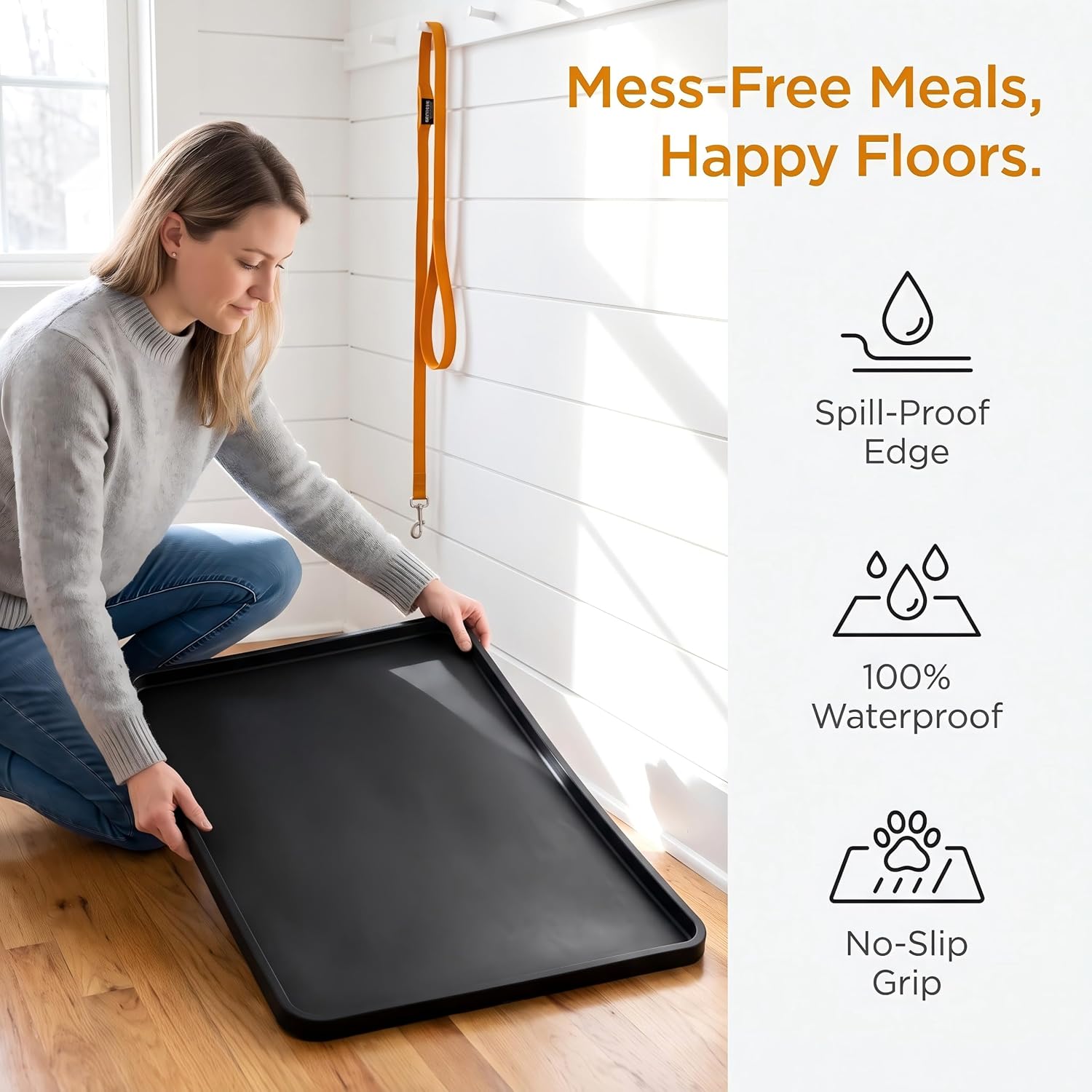 Dog Crate Tray Replacement,30-Inch Reinforced Chew-Resistant Pan,Universal Leak-Proof Tray for Dog Crates & Multi-Purpose Use, Fits Most Standard 30" Wire Crates