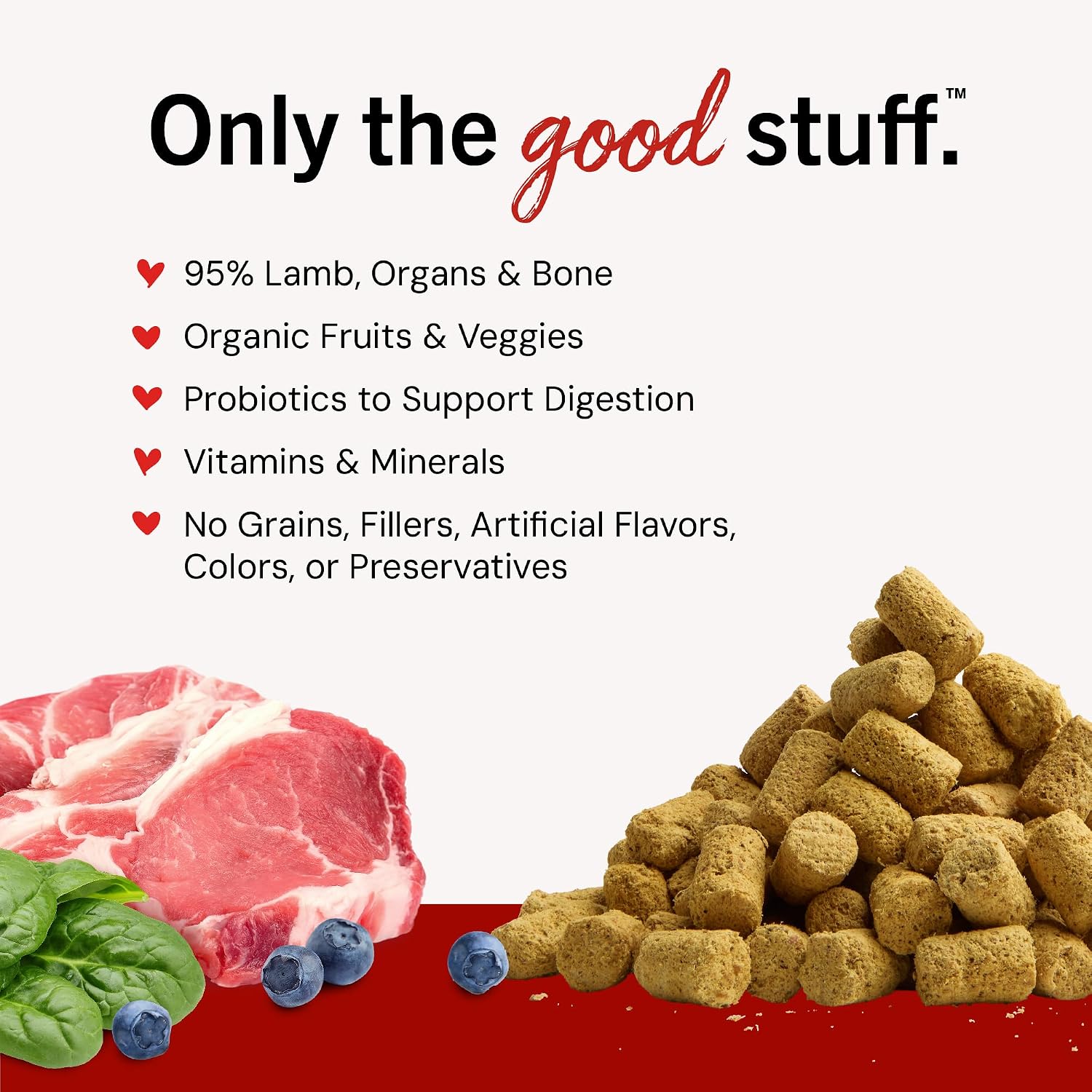 Stella & Chewy's Freeze-Dried Raw Lamb Meal Mixers- Dog Food Topper and Mixer - Made with 95% Grass-Fed Lamb, Organs & Bone - Perfect for Picky Eaters - Grain-Free - 3.5 oz