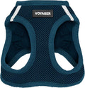 Best Pet Supplies Voyager Step-in Air Harness - All Weather Mesh, Reflective, No Pull Harness for Dogs, Cats - Secure with Hook & Loop Fastener, Buckle, Double D-Rings - Blue, XS