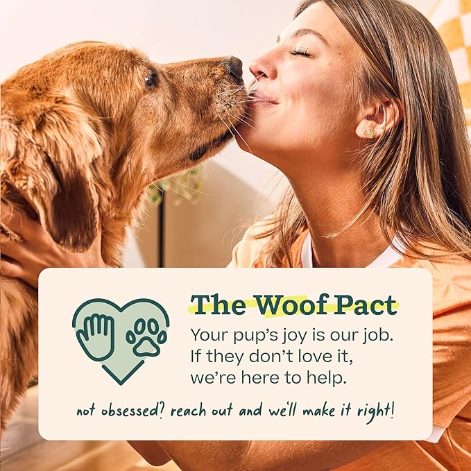 WOOF Pupsicle Refill Pops - Low-Mess Dog Snacks - with Peanut Butter and Beef - Dog Treats - Long Lasting - Large Pops - 7 Count