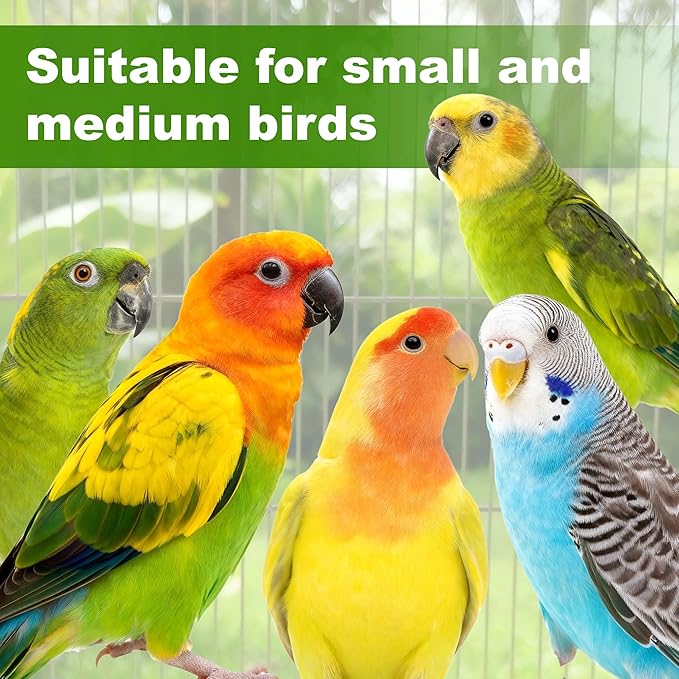 Rotating Bird Perches, Natural Wooden Perch with Chew Toy, Bird Toys for Small & Medium Birds, Large, Natural Wood Color, 1 Set