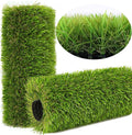 Artificial Grass Rug Outdoor Indoor 15FTX36FT Fake Grass Carpet Green Synthetic Grass Pet Turf Realistic Faux Grass Rug with Drain Holes for Garden Lawn Landscape Balcony Home Decor Patio