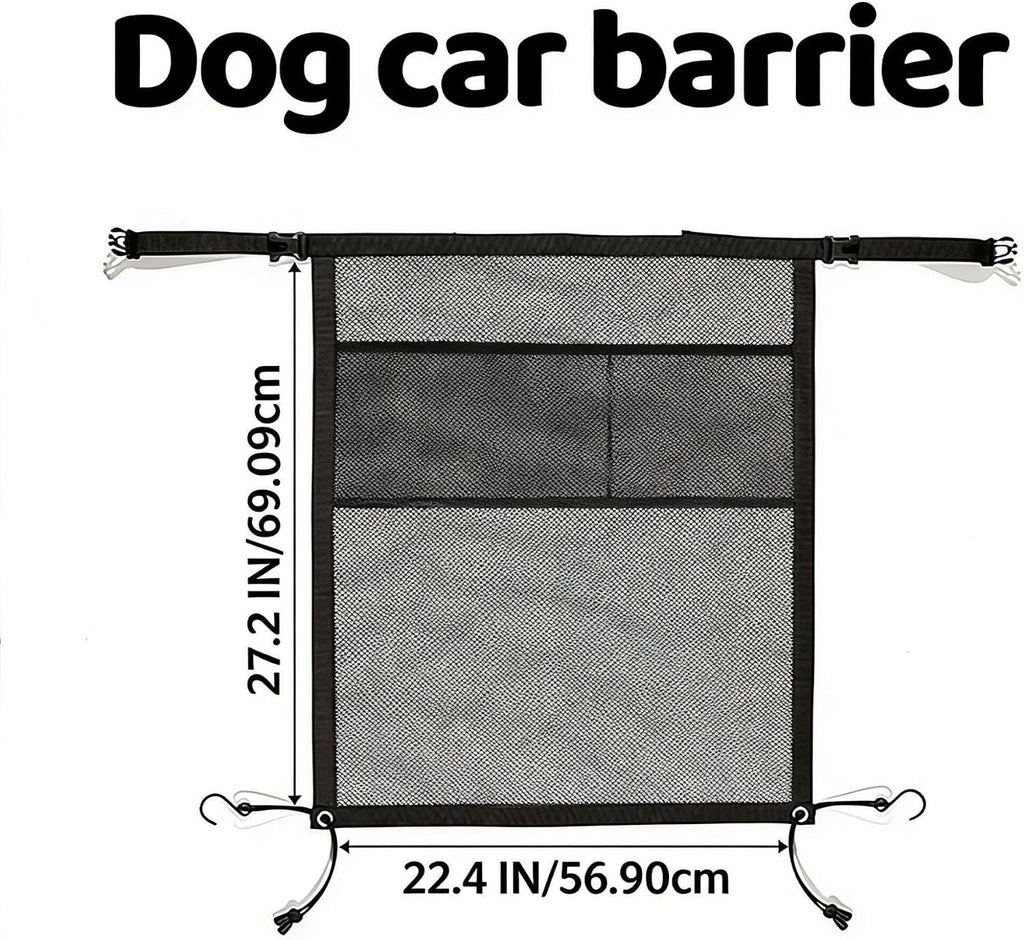 Dog Car Barrier for Honda CR-V 2017-2022 | Scratch-Resistant Double-Layer Net with Golden Protection Size & Tension System to Stop Distractions