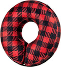 BENCMATE Inflatable Dog Cone Collar Alternative, Soft Dog Cone for Small Medium Large Dogs and Cats, Neck Recovery ECollar Donut Collar After Surgery (XLarge, Plaid)