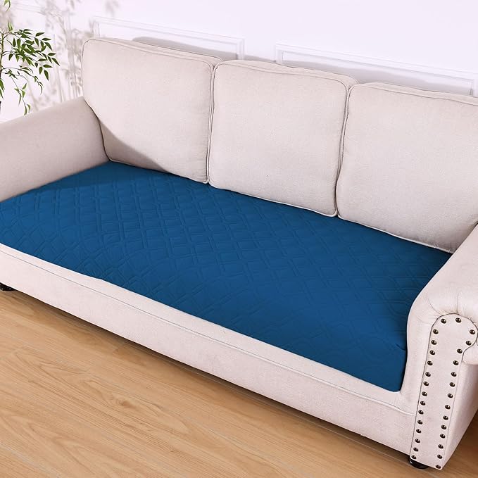hyha Waterproof Dog Bed Blanket, Soft Pet Blankets, Waterproof Couch Cover for Dogs, Reversible Sofa Covers Washable for Furniture (40x90 Inch, Navy Blue/Blue)