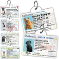PawFurEver Personalized Dog Driver License ID Tag for Dogs & Cats - Custom Pet License Dog ID Tags Personalized Heavy Duty with Name, Photo & Phone Number, 50 States + DC (Maryland, Tag)