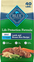 Blue Buffalo Life Protection Formula Lamb Adult Dry Dog Food, 40 lb | Real Lamb #1 Ingredient, Supports Immunity with Antioxidant-Rich LifeSource Bits, Promotes Healthy Muscle Development