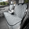 4Knines Dog Rear Seat Cover for Fold Down Seats - Fitted, Grey Small | Heavy-duty split design fits 60/40 and 50/50 fold-down seats. No Hammock. K9-Shield waterproof layer. Non-slip backing.