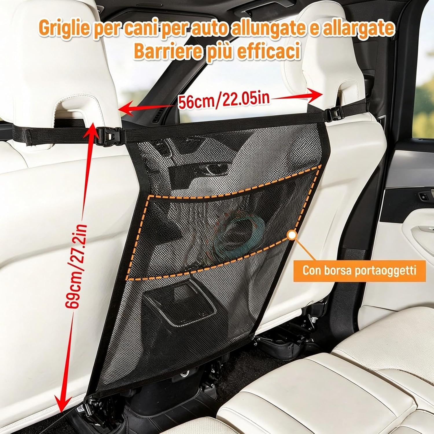 Dog Car Net Barrier for Lexus NX/UX/RC/LC/LFA/CT/HS