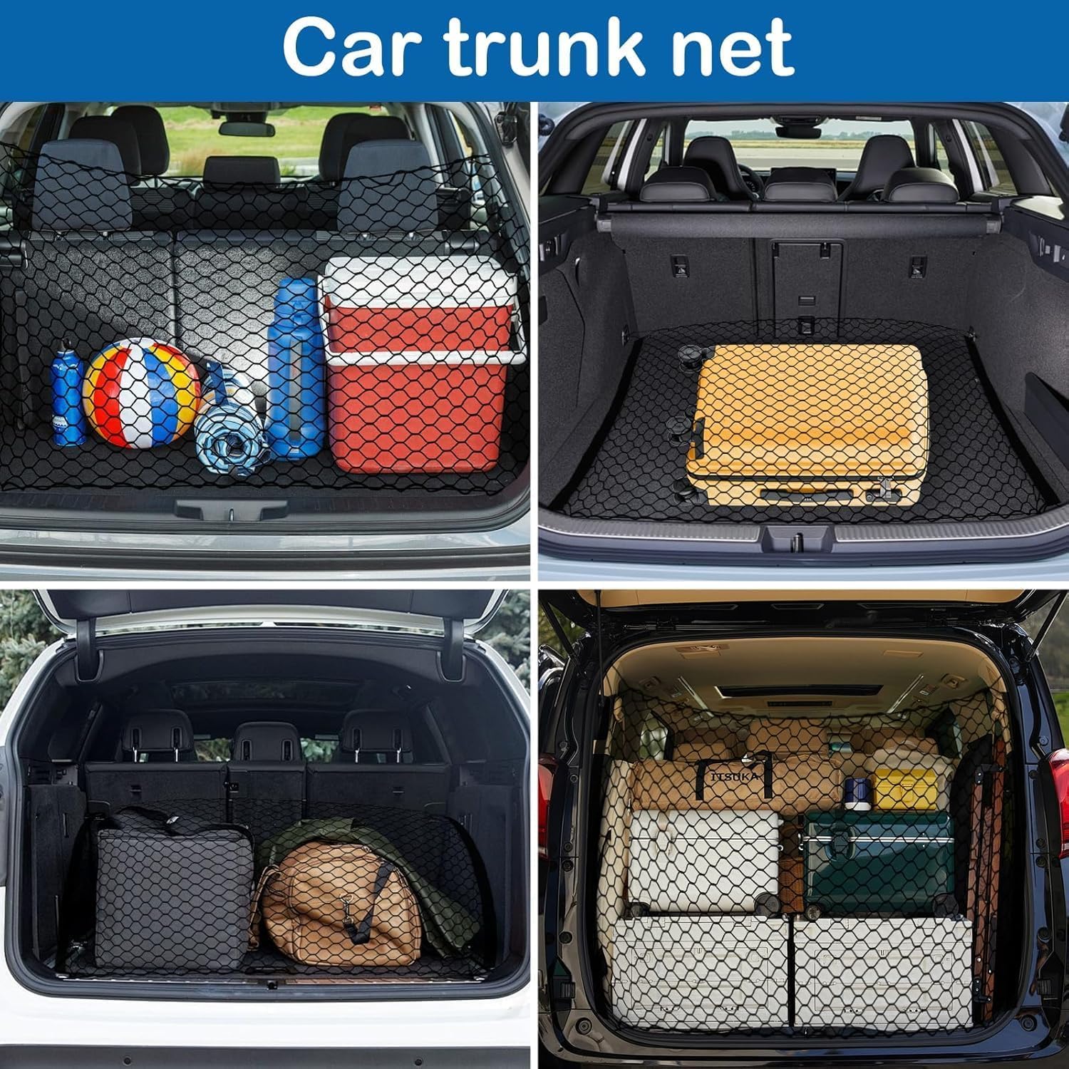 Dog Car Barrier Vehicle Pet for Honda Pilot 2023-2026 | premium polyester Barrier Backseat Mesh Dog Car Divider Net with Adjusting Rope,prevent driver distraction from pets jumping