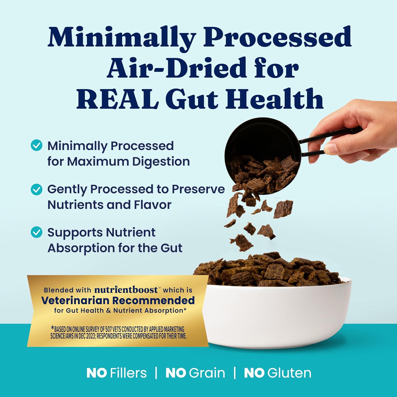 Solid Gold Air Dried Dog Food Toppers for Dry Food - Healthy Dog Treats w/Real Chicken & Superfoods - Serve as a Complete Meal, Topper or Treats - Supports Muscle Growth, Immunity & Digestion - 4oz